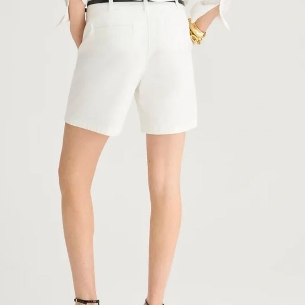 J Crew White Stretch Chino Short Size Various - Picture 2 of 6